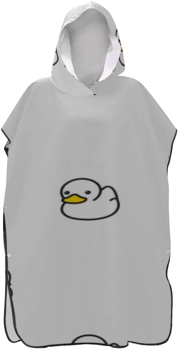 Duck Lovely Yellow Cute Everday Surfing Towel Poncho Women Towel Change Robe Poncho Towel Adult For Surfing Swimming Bathing One Size Fit All