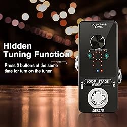 LEKATO Guitar Looper Effect Pedal Looper 9 Loop