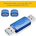 AFUNTA 4 Kinds of USB 3.0 Adapters, USB 3.0 Type-A Female to Female and Male to Male, Type A Female to B Female, Micro-B Male to TypeA Male, High Convert Speed Extension Coupler Connector