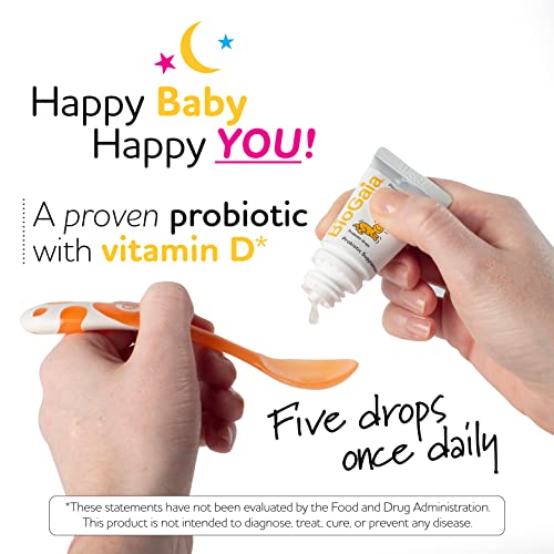 BioGaia Protectis Baby Probiotic Drops + Vitamin D Reduces Colic, Gas
