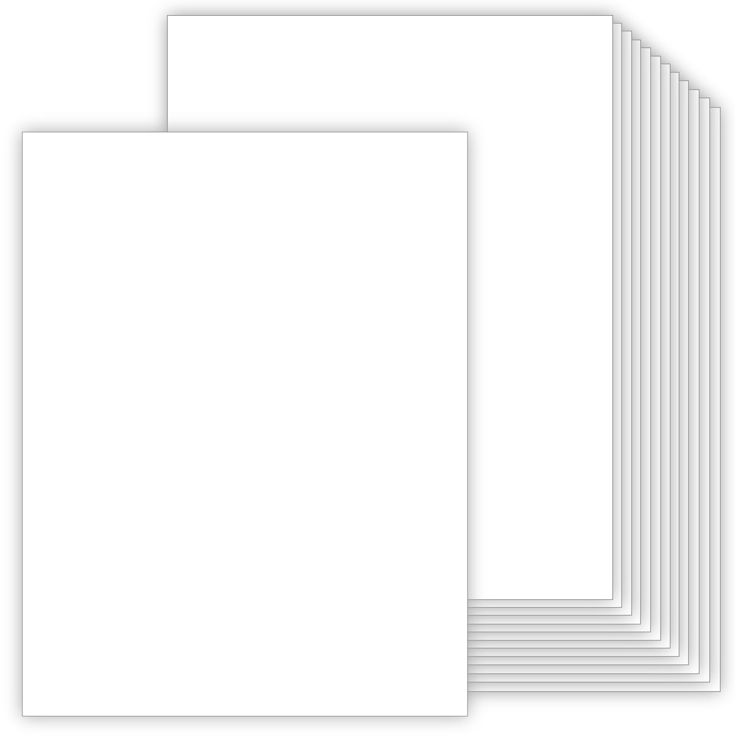 Photo 1 of 110lb Cardstock White 8.5x11, 50 Sheets Heavyweight White Card Stock 300 GSM Thick Paper for Cards Making, Arts and Craft, Drawing, DIY Projects