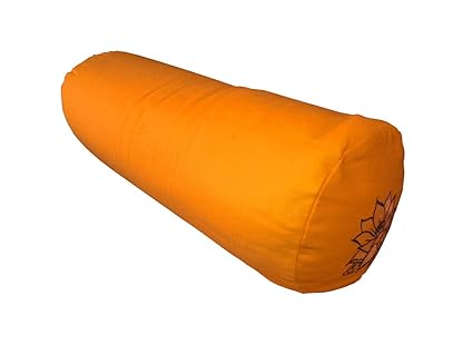 Buckwheat Yoga Bolster, Yellow Embroidered: Amazon.es ...