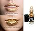 Gold Body Glitter and Lipstick Set | Includes Gold Sparkle Lipstick and Shimmering Glitter Roll-On | Use on Lips, Eyes and Face | Perfect for Parties, Celebrations or Holiday Gifts