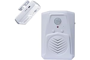 XYSZPCGS PIR Motion Sensor Activated Sound Player Speaker with USB Cable, Download Your own MP3 Audio Files to Play Speech, Music or Sound Effects (White)