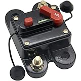 RKURCK 40A 12V-24V DC Circuit Breaker with Manual Reset for Trolling Motor Auto Car Marine Boat Bike Stereo Audio