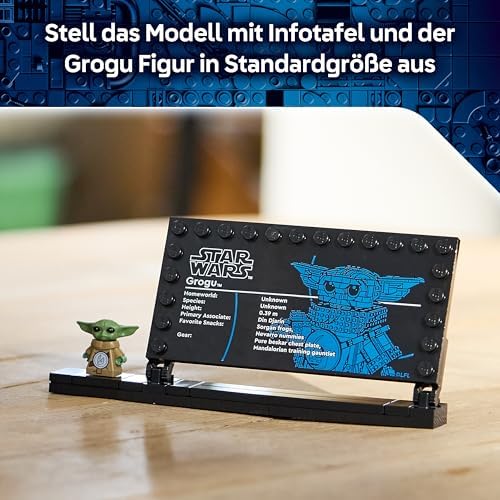 Star Wars 75446 Grogu (Lehrling des Mandalorianers) - Spielfigur Modellbau mit Beskar-Rüstung als DIY Deko - Geschenk für Jungen und Mädchen ab 10 Jahren sowie Filmfans
