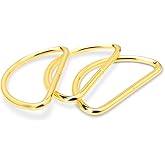 CooBigo Ajustable Metal D Ring Webbing Strap Belt Buckles for Bag, Backpack