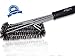 3 in 1 Grill Cleaning Brush By All Times Finest - Extra Long Handle (18") - A Must a for Any Grill Fanatic - Suitable for All Grill Types (From Ceramic, Porcelain to Infrared and Everything in Between)
