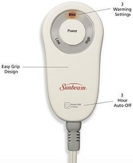 Amazon Com Sunbeam Velvet Plush Heated Throw Slate 50 X 60 3 Heat Setting With 3 Hour Auto Off Home Kitchen