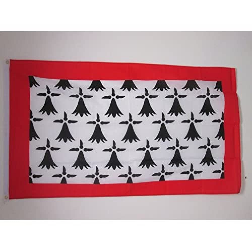 AZ FLAG - Limousin Flag - 3x5 Ft - 100D Polyester French Region Of Limousin Banner with Two Metal Grommets - Fade Resistant - Vivid Colors - 3' x 5' Feet - 150x90 Cm — image 1
