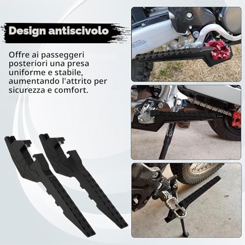 Universal Motorcycle Passenger Foot Pegs Extension Pedals Motorcycle Accessories Motocross for Dirt Bike Pit Bike Surron Light Bee Talaria Sting SX SXF EXC EXCF XC CR CRF YZ YZF