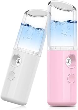 Amazon Co Jp Nanoハンドヘルドスプレー Usb充電式顔用保湿スプレー 便利なハンドヘルドスキンケア 25 Mlの水槽で分間継続的に 保湿する美容器具 Pink スポーツ アウトドア