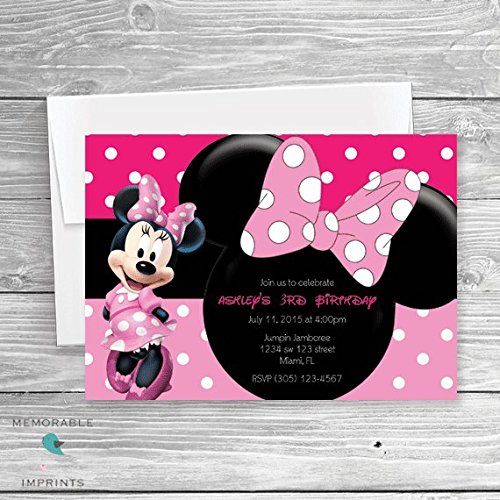 Minnie Mouse Birthday Invitation Minnie Themed Birthday Invitation Birthday