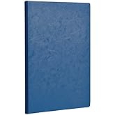 Clairefontaine 'Age Bag' Clothbound Notebook, A5, Lined, 192 Pages - Blue