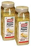 Badia Lemon Pepper. 1.5 pounds container. Pack of 2