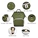 pipi bear Diaper Bag Backpack, Baby Bag for Mom Dad,Multifunction Large Diaper Backpack with Changing Pad,Water Resistant and Durable, Green