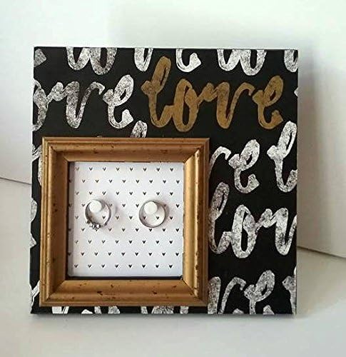 Love Double Ring Holder Frame