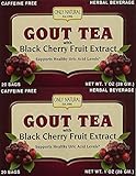 Only Natural Gout Tea Black Cherry Fruit Extract Bags, 20 Count (One Color, Pack of 2)