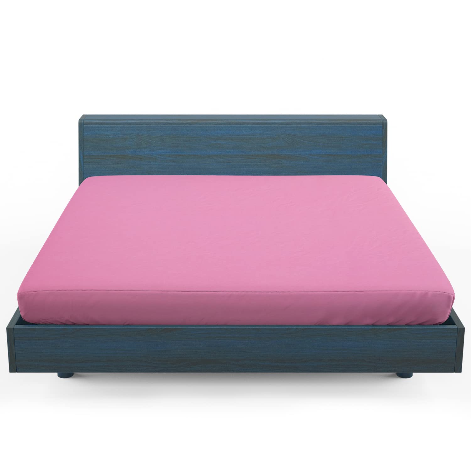 HOME STILL Fitted Bed Sheet King, 160x200x30 cm, Lilac, Super Soft Polycotton, Stretch Micro Knitted Fabric, Breathable, Wrinkle Resistant, Elasticated Deep Pocket, Easy to Tidy Up