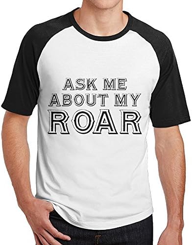 Double Happiness Raglan Ask Me About My Lioness Roar T Shirt Black M For Mens Or Youth