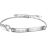 ONEFINITY Sterling Silver Infinity Love Sister Bracelet - Always My Sister Forever My Friend - Birthday Jewelry and Friendship Gifts