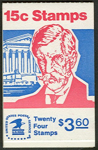 Scott BK117A - US Stamp - 1978 15Â¢ Oliver Wendell Holmes Complete Booklet