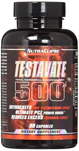 Testavate 500 Anti-estrogen Testosterone Booster PCT-90 Capsules