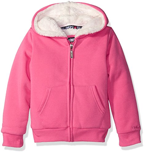 Limited Too Little Girls' Sherpa Lined Fleece Hooded Jacket, Light Pink, 4