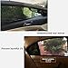 4 Pack Car Window Shades Front and Rear Window Sun Shades Protect Baby & Pets from Harmful UV Anti-Mosquito Universal Fit! (Black, 4 Pack)