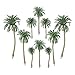 20 PCS Artificial Coconut Palm Trees Cake Cupcake Toppers Model for Diorama Scenery Party Decorations 5 Sizes