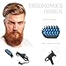 Squaresilk electric beard straightener comb for men-tame your frizzy beard with USA designed heated brush for men- smooth and styling quick mens hair with straightening comb dual volatage(110V-240V).