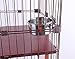Pet Dog Stainless Steel Coop Cups with Clamp Holder - Detached Dog Cat Cage Kennel Hanging Bowl,Metal Food Water Feeder for Small Animal Ferret Rabbit (Large)