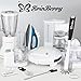Water Bottle Brush Set, Dish Brush, Good Grip for Narrow Neck. Triple Storage Hook. Cleans Sports Bottles, Straws, Baby Bottles Hydro Flask Sippy Cups Brush Set