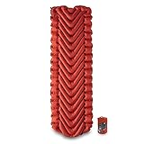 Klymit Insulated Static V All Season Camping Compact Sleeping Mattress Pad (Includes Sleeping Pad, Stuff Sack, and Pack Kit)
