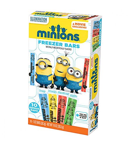 3 PKS. OF MINIONS FREEZER BARS, ASSORTED FLAVORS 10 PER BOX