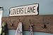 Lovers Lane Vintage Street Sign | Metal, Painted Black And White, 23.5 Inches Long | By Urban Legacy