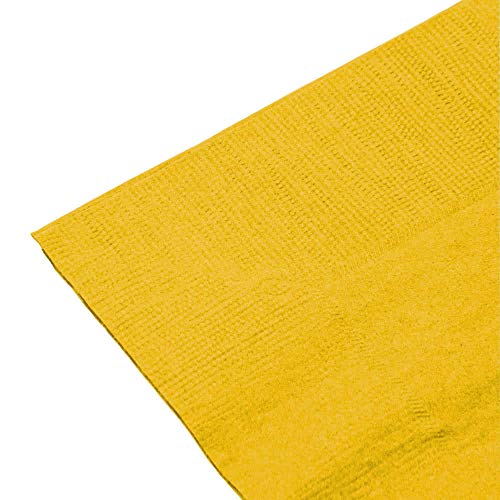 MM Foodservice 125 Count 2 Ply Paper Dinner Napkins perfect for Weddings, Parties, Dinners or Events (YELLOW) - Thumbnail 2