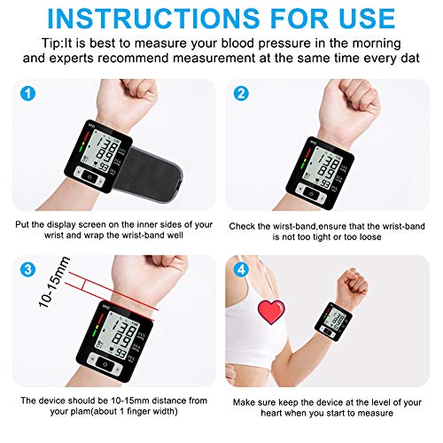 Blood Pressure Monitors, Fully Automatic Accurate Digital Wrist BP