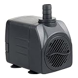 Uniclife UL400 Submersible Water Pump, 400 GPH Aquarium/Hydroponic/Fish Tank/Fountain/Pond/Statuary with 6' UL Listed Power Cord