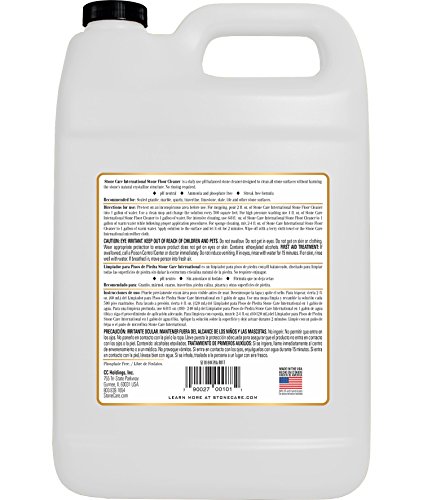 Stone Floor Cleaner - 128 Ounce - Stone Care International - Sealed Granite Laminate Marble Quartz Travertine Limestone Slate Tile