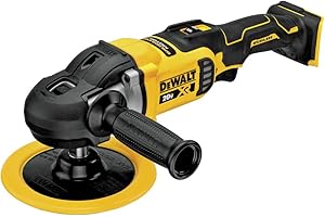 DEWALT 20V MAX* XR Cordless Polisher, Rotary, Variable Speed, 7-Inch, 180 mm, Tool Only (DCM849B)
