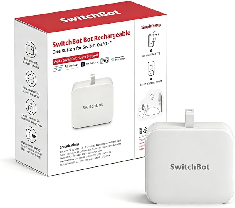 SwitchBot Smart Switch Button Pusher Rechargeable High Torque Fingerbot USB-C