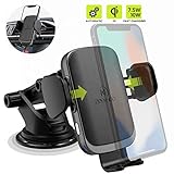 ZeeHoo Wireless Car Charger Mount with USB-C, 10W 7.5W Auto-Clamp Fast Wireless Charger Air Vent Phone Holder Compatible iPhone 11,11 Pro,11 Pro Max,XS Max,XS,XR,X, Galaxy S10 S9 S8,Note 10 Note 9
