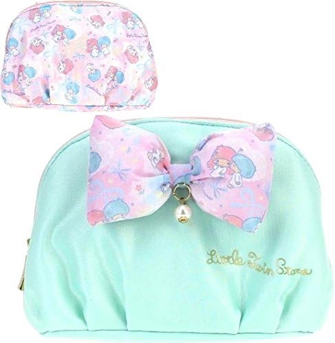 Little Twin Stars Makeup Pouch Satin Evening Clutch Party Purse