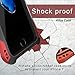 WIMAHA Cooling Carbon Fiber iPhone 8 Case Anti-Scratch Shockproof Case for Apple iPhone 7/8 with Built-in Tempered Glass Screen Protector