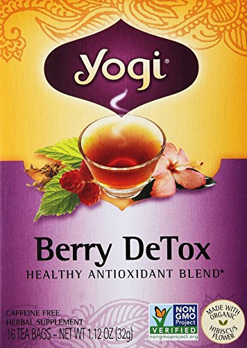 Yogi Herbal Tea Berry DeTox, Caffeine Free,16 Tea Bags, 1.12 Oz Yogi Herbal Tea Berry DeTox, Caffeine Free,16 Tea Bags, 1.12 Oz