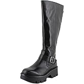 Sam Edelman Carter Wide Calf Women's Boots Black Leather Size 11 M