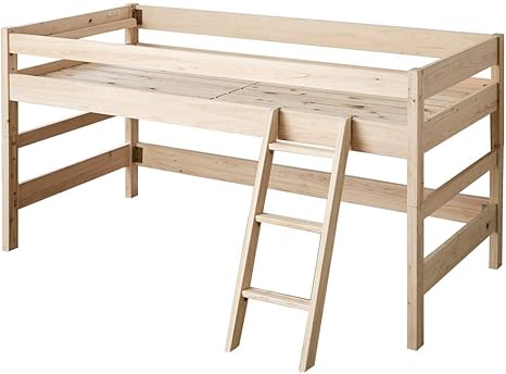 Amazon 木製 ロフトベッド ロータイプ 総檜ベッド 檜すのこベッド ベッドフレーム オンライン通販