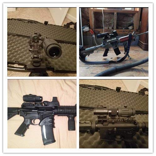 Beileshi Rifle Scope Tactical Optics 4X Magnifier with Quick Flip to Side FTS Mount 42mm Center Height for Red Dot Reflex Sight and AIMPOINT Sights