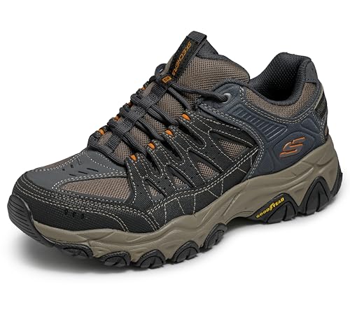 Skechers Men's After Burn M.Fit 2.0 Mens Outdoor Trail Sneakers, Charcoal/Gold,…